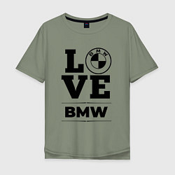 Мужская футболка оверсайз BMW love classic
