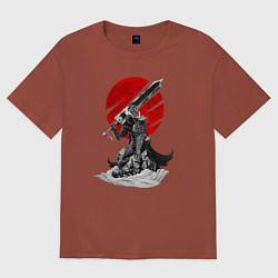 Футболка оверсайз мужская Guts the Black Swordsman, цвет: кирпичный