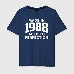 Мужская футболка оверсайз Сделано в 1988 году, состарено до совершенства