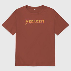 Футболка оверсайз мужская MEGADED, цвет: кирпичный