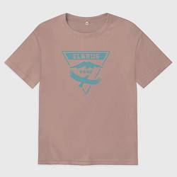 Мужская футболка оверсайз Эльбрус 5642 лого