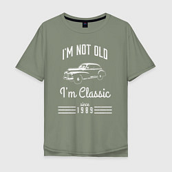 Мужская футболка оверсайз Я не старый, я классический 1989