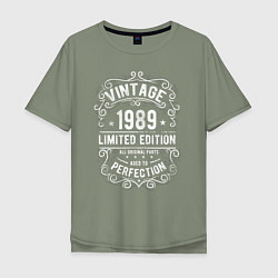 Мужская футболка оверсайз Винтаж 1989 ограниченный выпуск