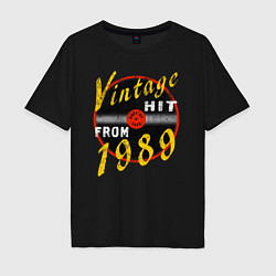 Мужская футболка оверсайз Винтажный хитяра с 1989