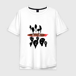 Мужская футболка оверсайз Popular techno music group