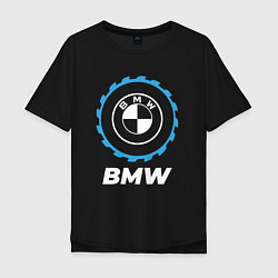 Футболка оверсайз мужская BMW в стиле Top Gear, цвет: черный