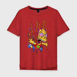 Мужская футболка оверсайз Барт Симпсон - свободное падение