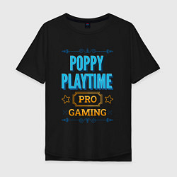 Футболка оверсайз мужская Игра Poppy Playtime pro gaming, цвет: черный