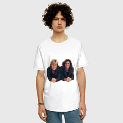 Футболка оверсайз мужская Modern Talking band, цвет: белый — фото 2