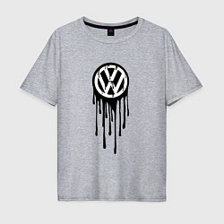 Мужская футболка оверсайз Volkswagen - art logo