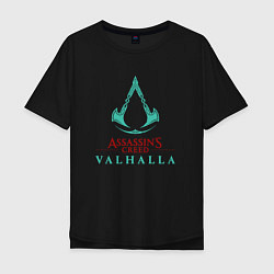 Мужская футболка оверсайз Assassins Creed Valhalla - logo