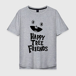 Мужская футболка оверсайз Happy Three Friends - LOGO