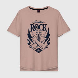 Мужская футболка оверсайз Rock evolution