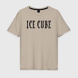 Мужская футболка оверсайз Ice Cube - logo