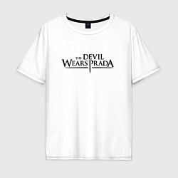 Мужская футболка оверсайз Devil wears prada logo