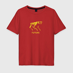 Мужская футболка оверсайз The coming future
