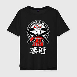 Мужская футболка оверсайз Jiu-jitsu Brazilian fight club logo