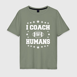 Мужская футболка оверсайз Я тренирую маленьких людей - детский тренер в амер