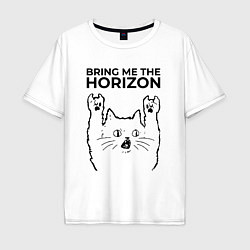 Мужская футболка оверсайз Bring Me the Horizon - rock cat