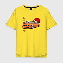 Мужская футболка оверсайз Silvia s14 JDM Retro Car