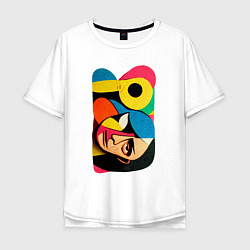 Мужская футболка оверсайз Поп-арт в стиле Пабло Пикассо