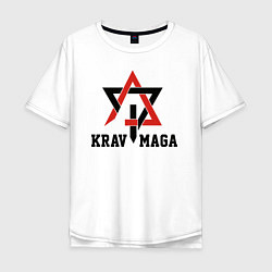 Мужская футболка оверсайз Krav-maga hand-to-hand combat emblem