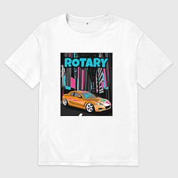 Мужская футболка оверсайз Mazda RX8 Rotary JDM