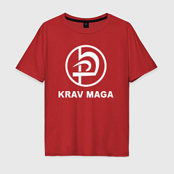 Мужская футболка оверсайз Krav maga hand-to-hand combat emblem