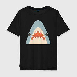 Мужская футболка оверсайз Милая маленькая акула