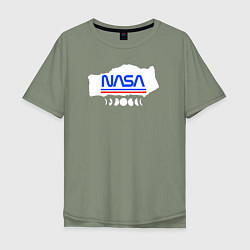 Мужская футболка оверсайз Nasa планеты