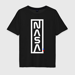 Мужская футболка оверсайз Наса - logo