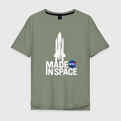 Мужская футболка оверсайз Nasa - made in space