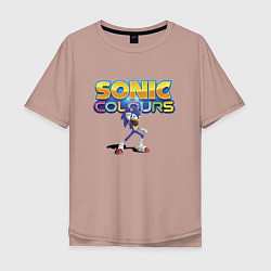 Мужская футболка оверсайз Sonic colors - Hedgehog
