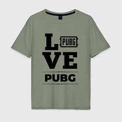 Мужская футболка оверсайз PUBG love classic