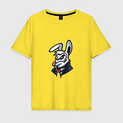 Футболка оверсайз мужская Босс Кролик, цвет: желтый