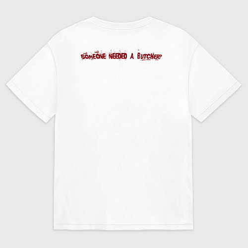 Мужская футболка оверсайз Pudge Butcher of Dota 2 / Белый – фото 2