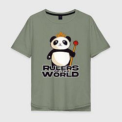 Мужская футболка оверсайз Панда - Правители Мира