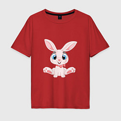 Футболка оверсайз мужская Baby - Rabbit, цвет: красный