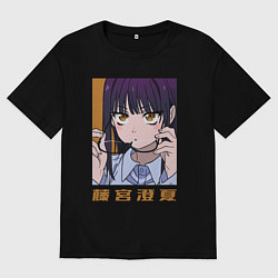 Футболка оверсайз мужская Фудзимия, цвет: черный