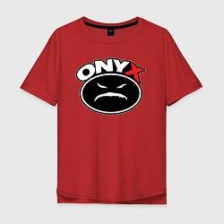 Мужская футболка оверсайз Onyx - black logo