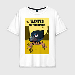 Мужская футболка оверсайз Wanted Crow