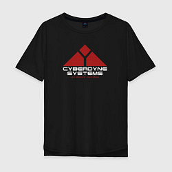 Мужская футболка оверсайз Cyberdyne systems терминатор