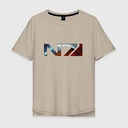 Мужская футболка оверсайз Mass Effect N7 -Shooter