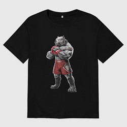 Мужская футболка оверсайз Питбуль - Смешанные единоборства - MMA