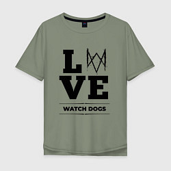 Мужская футболка оверсайз Watch Dogs love classic
