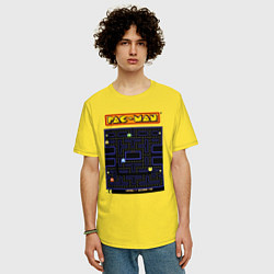 Футболка оверсайз мужская Pac-Man на ZX-Spectrum, цвет: желтый — фото 2