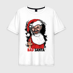 Мужская футболка оверсайз Bad Santa, fuck you