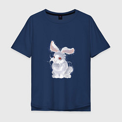 Мужская футболка оверсайз Пушистый кролик