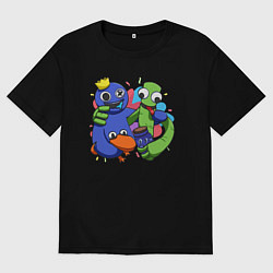 Мужская футболка оверсайз Персонажи игры Радужные друзья