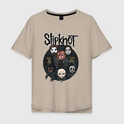 Мужская футболка оверсайз Slipknot art fan